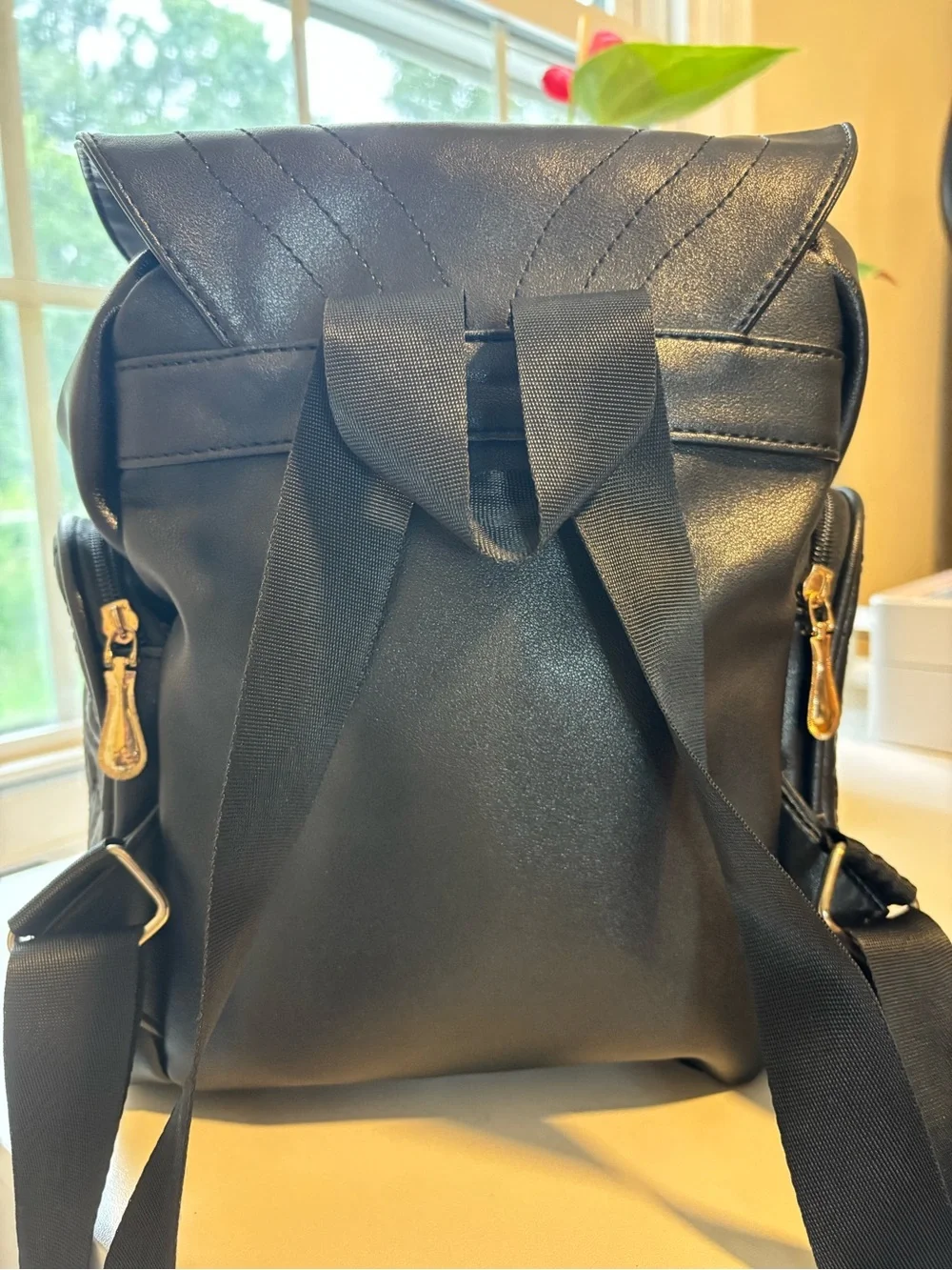 Gothic Owl PU Leather Mini Backpack – Kawaii Crossbody Bag Women